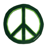Peace Magnet - dark green