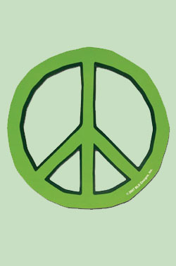 Peace Magnet - dark green
