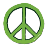 Peace Magnet - light green