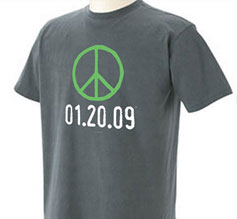 01.20.09® Mens/unisex Peace T's