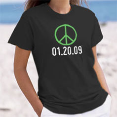 Women's Peace T REG FIT .. date only