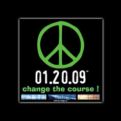 01.20.09® Change the Course Peace Decals