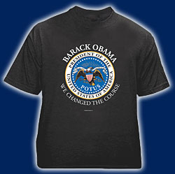 Obama We Changed the Course POTUS Tshirts