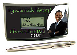 Obama 01.20.09 Executive Desktop Clock