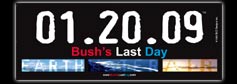 01.20.09® Bush's Last Day Magnetic Bumpersticker