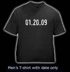 01.20.09® Bush's Last Day Men's Short Tshirts with just date