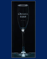 Obama 01.20.09® Champagne Glass