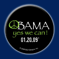 Obama 01.20.09 YES WE CAN Button