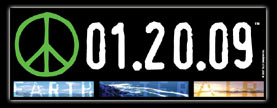 01.20.09® Peace Bumpersticker with Date