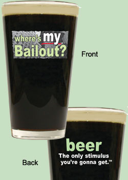 Where's MY Bailout? Pint Glasses