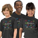 Obama Let Peace Reign Youth & Kids Tshirt