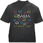 Obama Let Peace Reign Unisex Tshirt