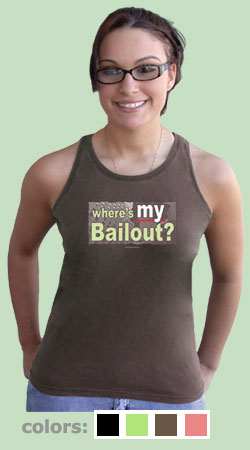 WWhere's MY Bailout? Women's Pigment-dyed Tank Top